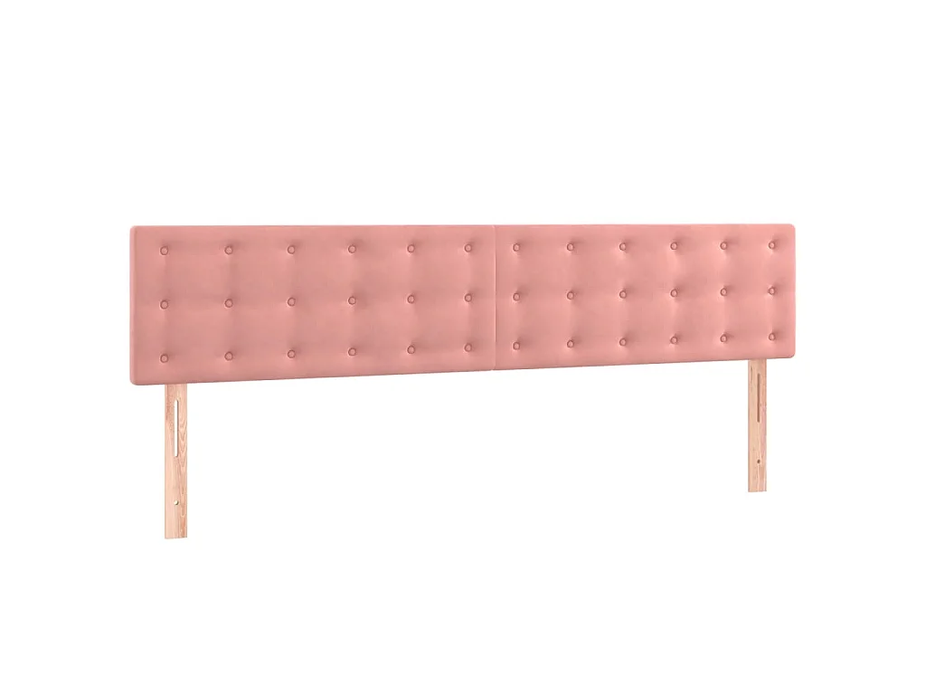 Sommier à lattes de lit avec matelas Rose 200x200 cm Velours
