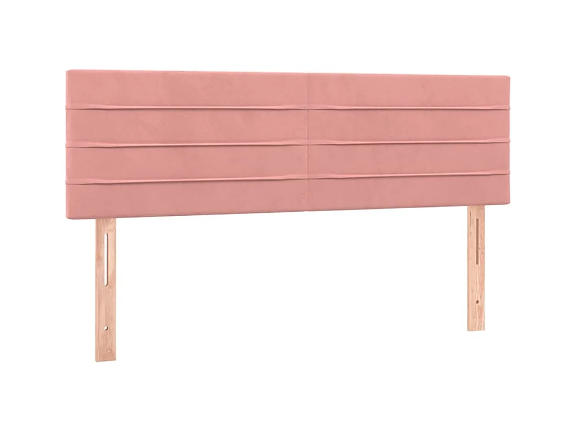 Sommier à lattes de lit avec matelas Rose 140x200 cm Velours