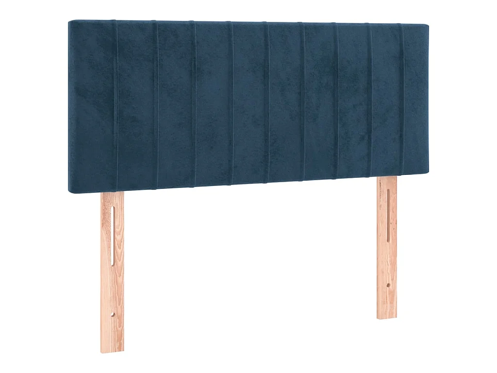 Sommier à lattes de lit avec matelas Bleu foncé 90x200 cm