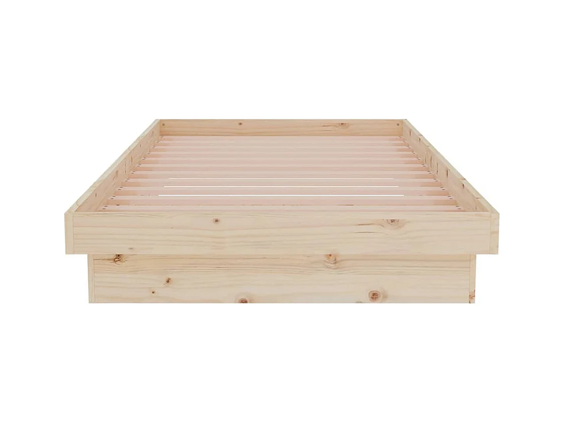 Cadre de lit sans matelas bois massif
