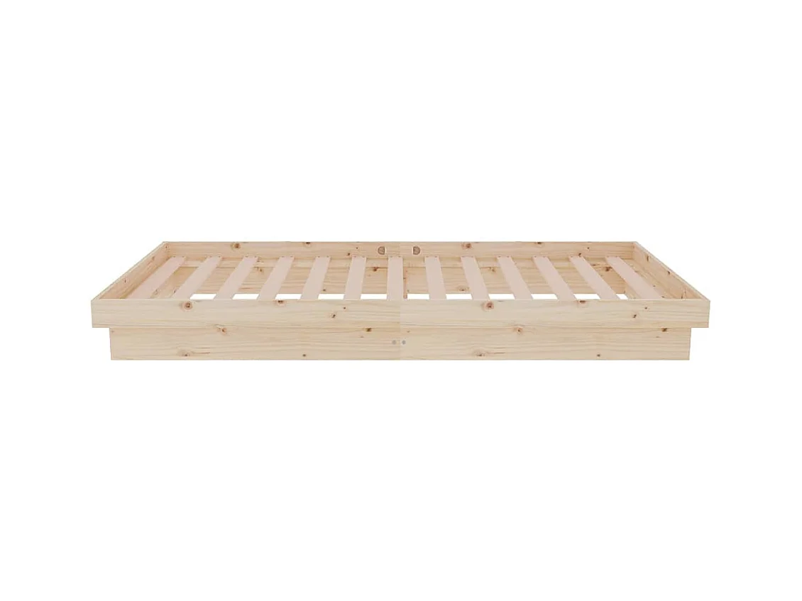 Cadre de lit sans matelas bois massif