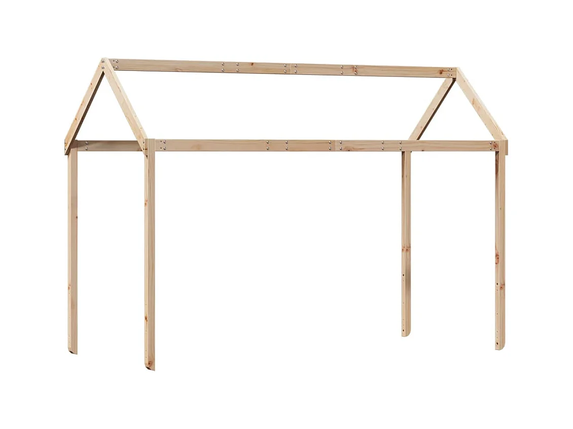 Lit superposé sans matelas 80x200 cm bois de pin massif