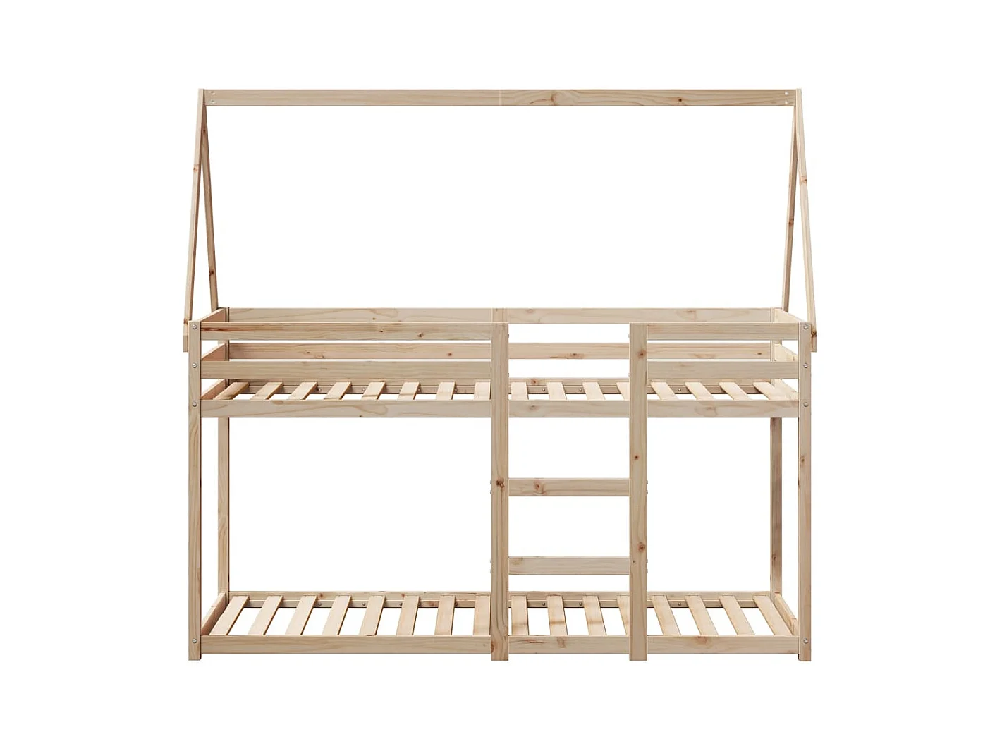 Lit superposé sans matelas 90x200 cm bois de pin massif