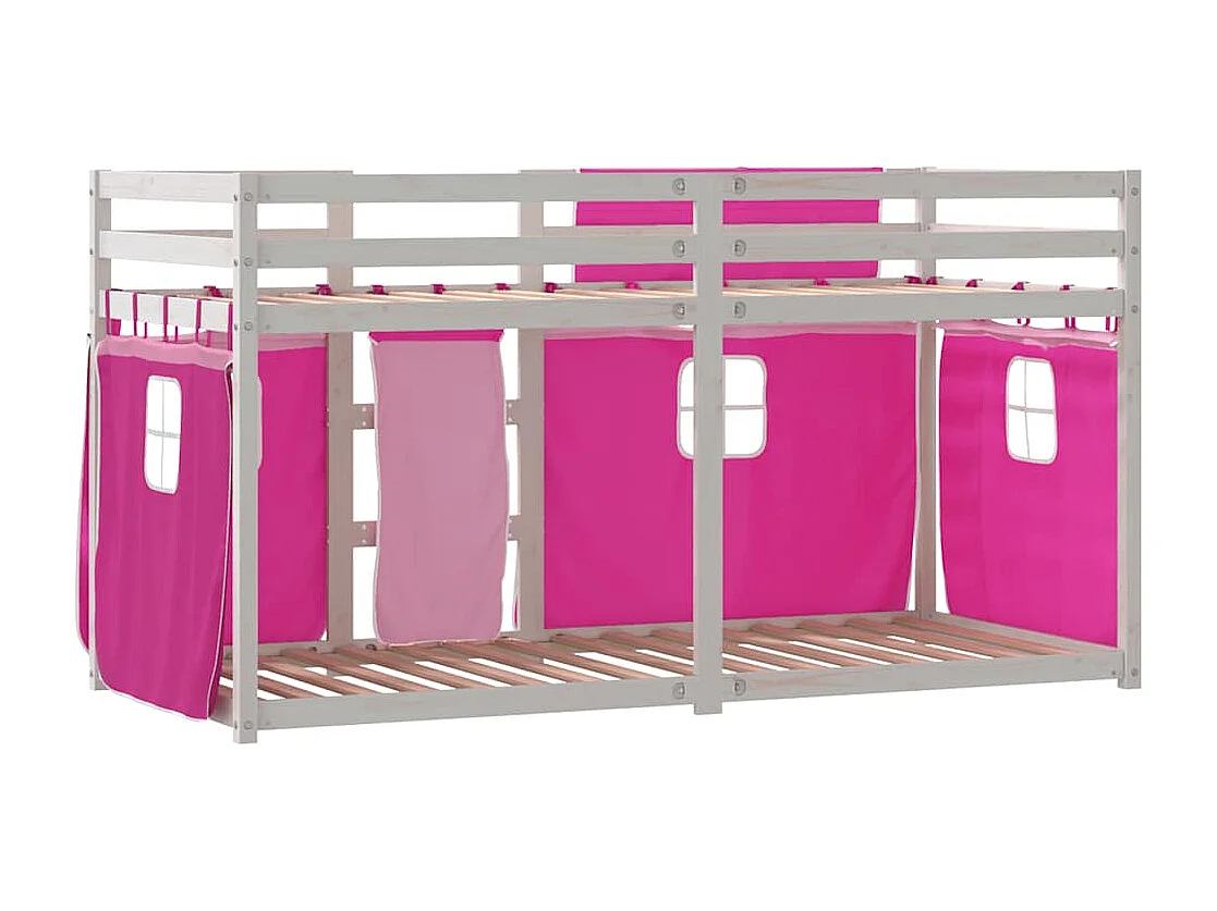 Lit superposé sans matelas 90x200 cm bois de pin massif