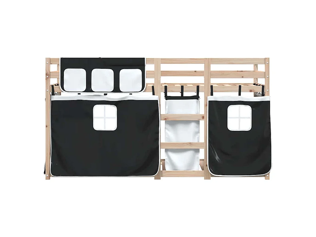 Lit superposé sans matelas 80x200 cm bois de pin massif