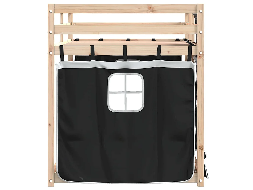 Lit superposé sans matelas 90x200 cm bois de pin massif