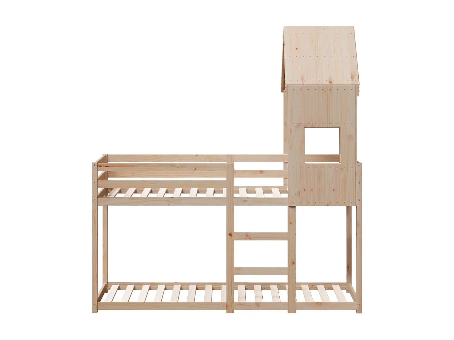 Lit superposé sans matelas 90x190 cm bois de pin massif