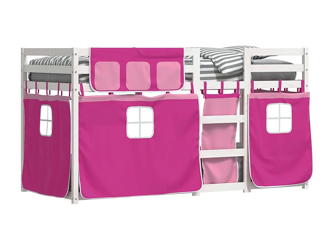 Lit superposé sans matelas 90x190 cm bois de pin massif