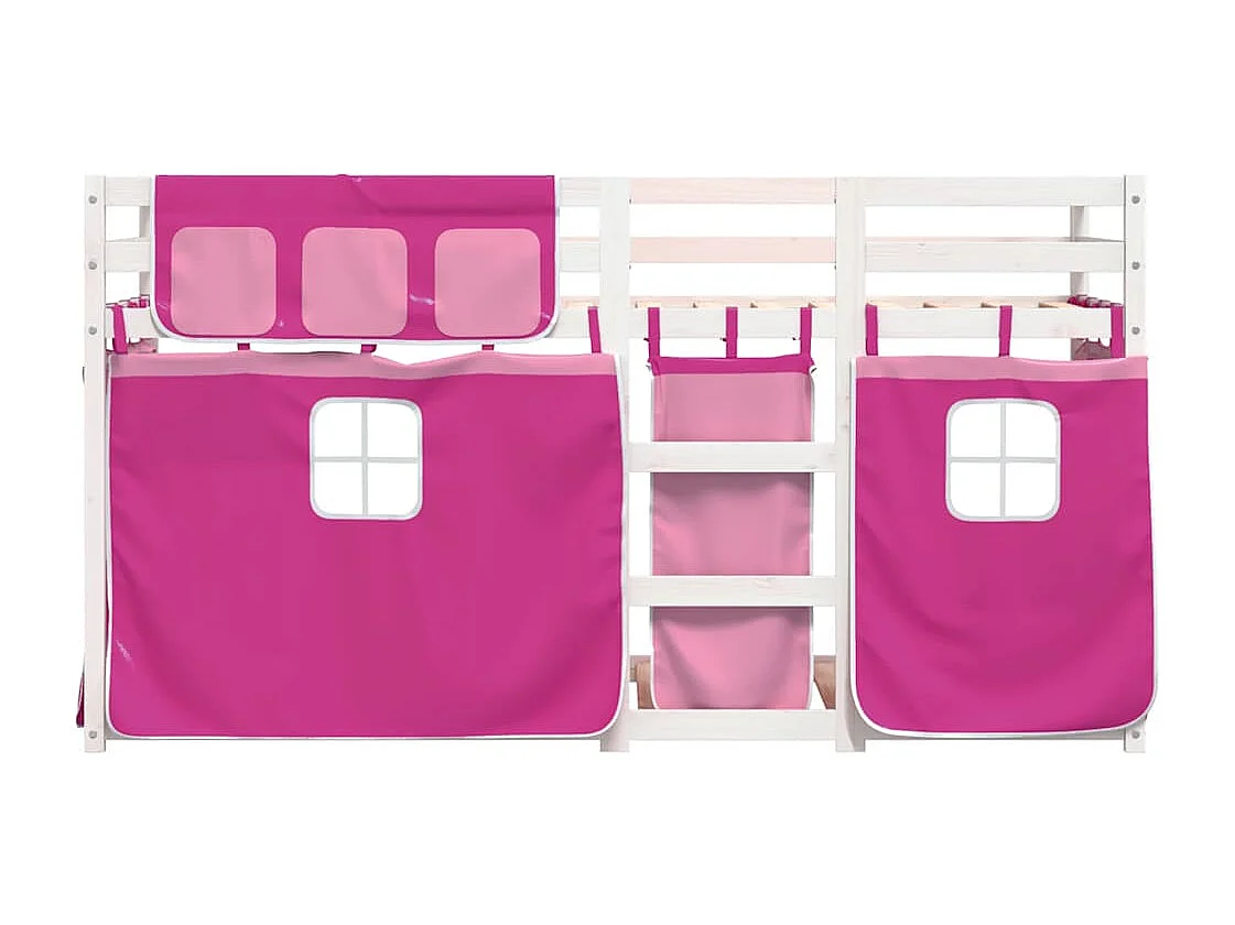 Lit superposé sans matelas 90x190 cm bois de pin massif