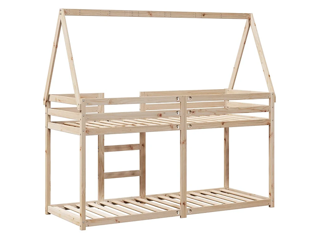 Lit superposé sans matelas 80x200 cm bois de pin massif