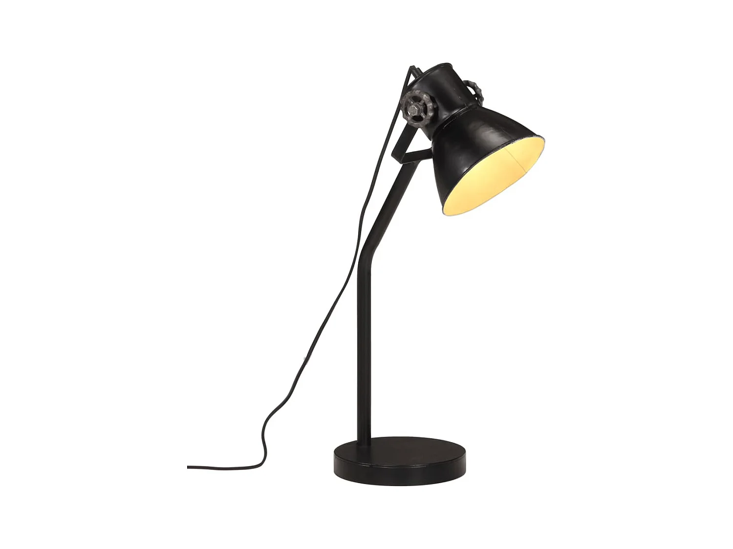 Lampe de bureau 25 W noir 17x17x60 cm E27