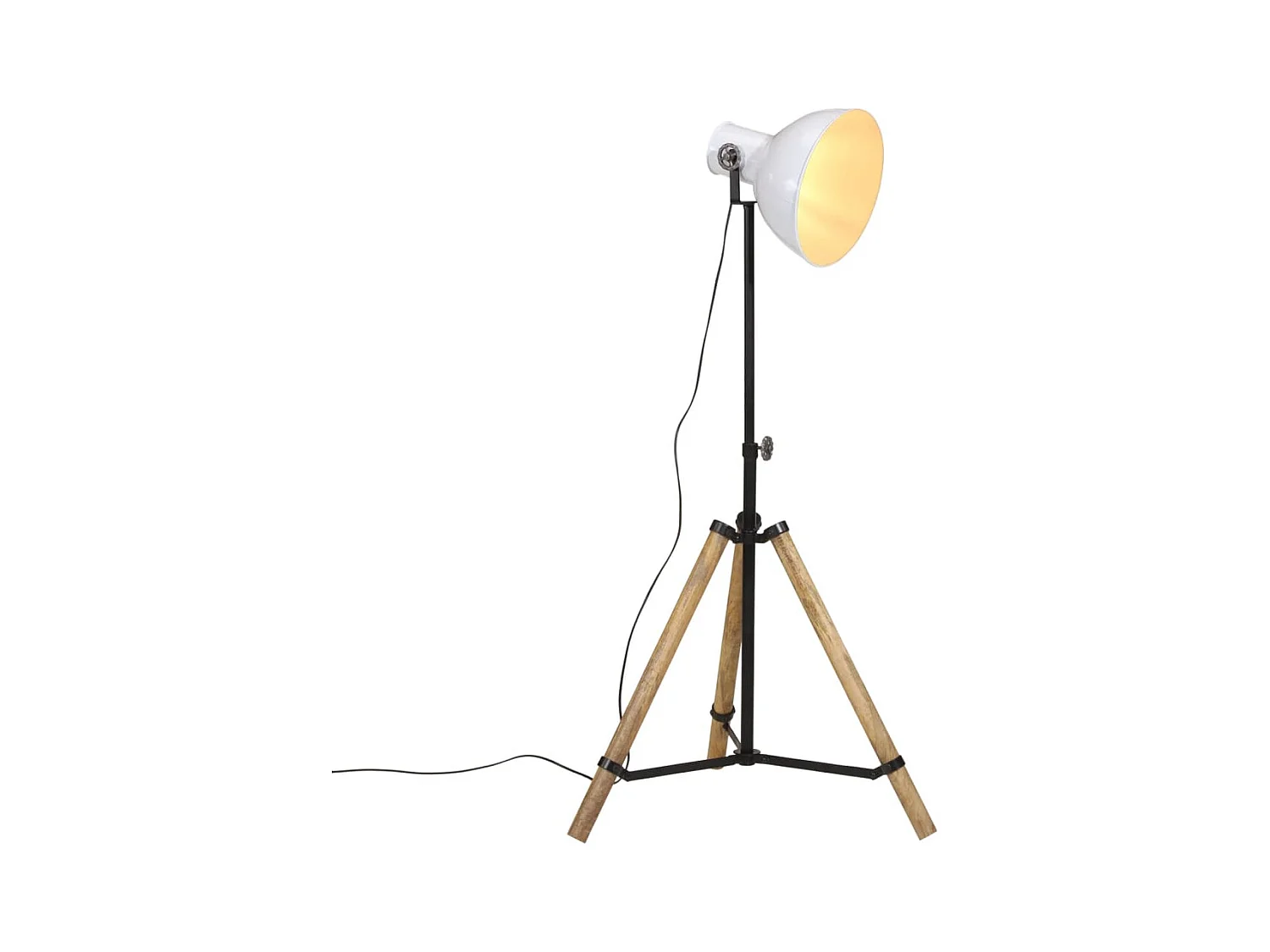 Lampadaire 25 W blanc 75x75x90-150 cm E27