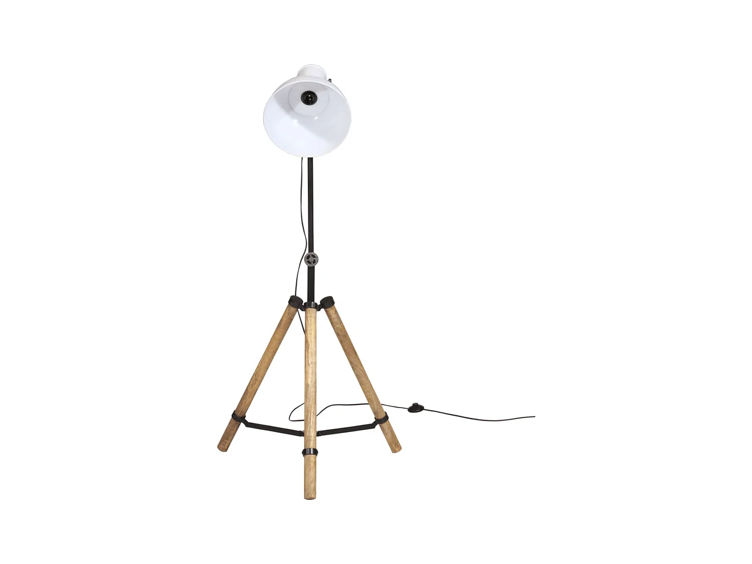 Lámpara de pie blanco 25 W E27 75x75x90-150 cm