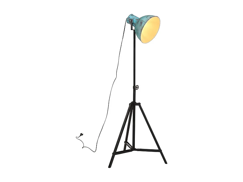 Lampadaire 25 W bleu délavé 61x61x90/150 cm E27