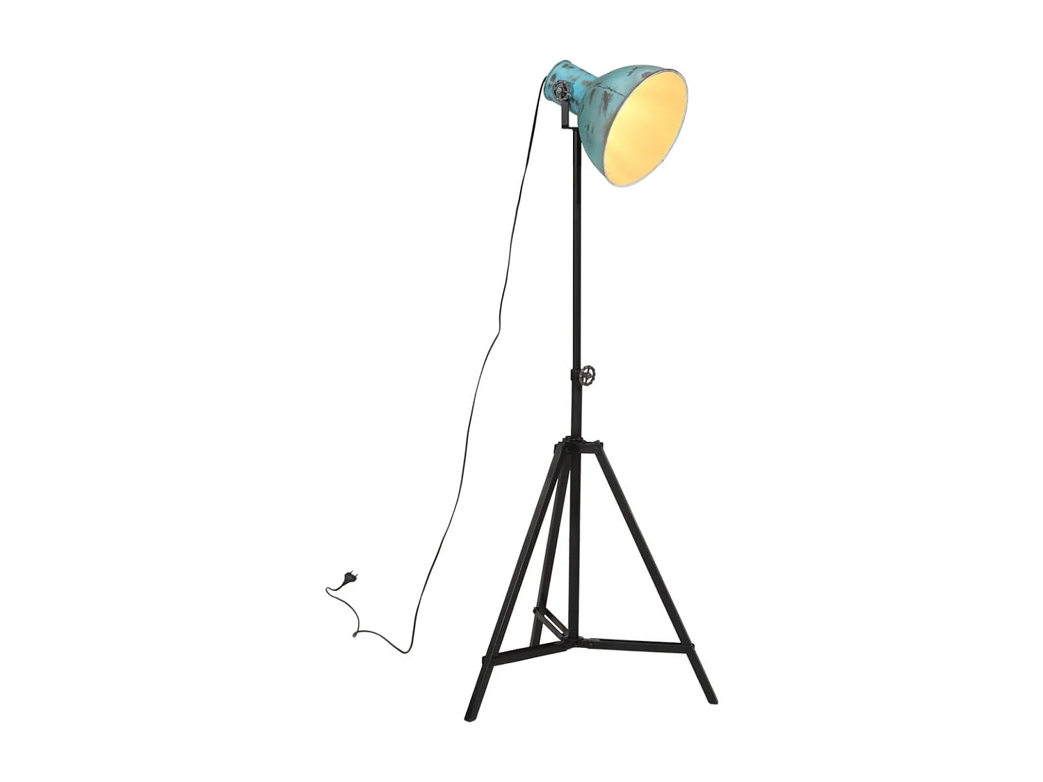 Lampadaire 25 W bleu délavé 61x61x90/150 cm E27