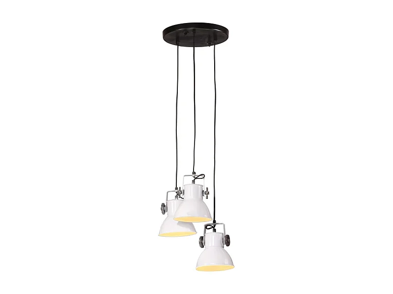 Lampe suspendue 25 W blanc 30x30x100 cm E27