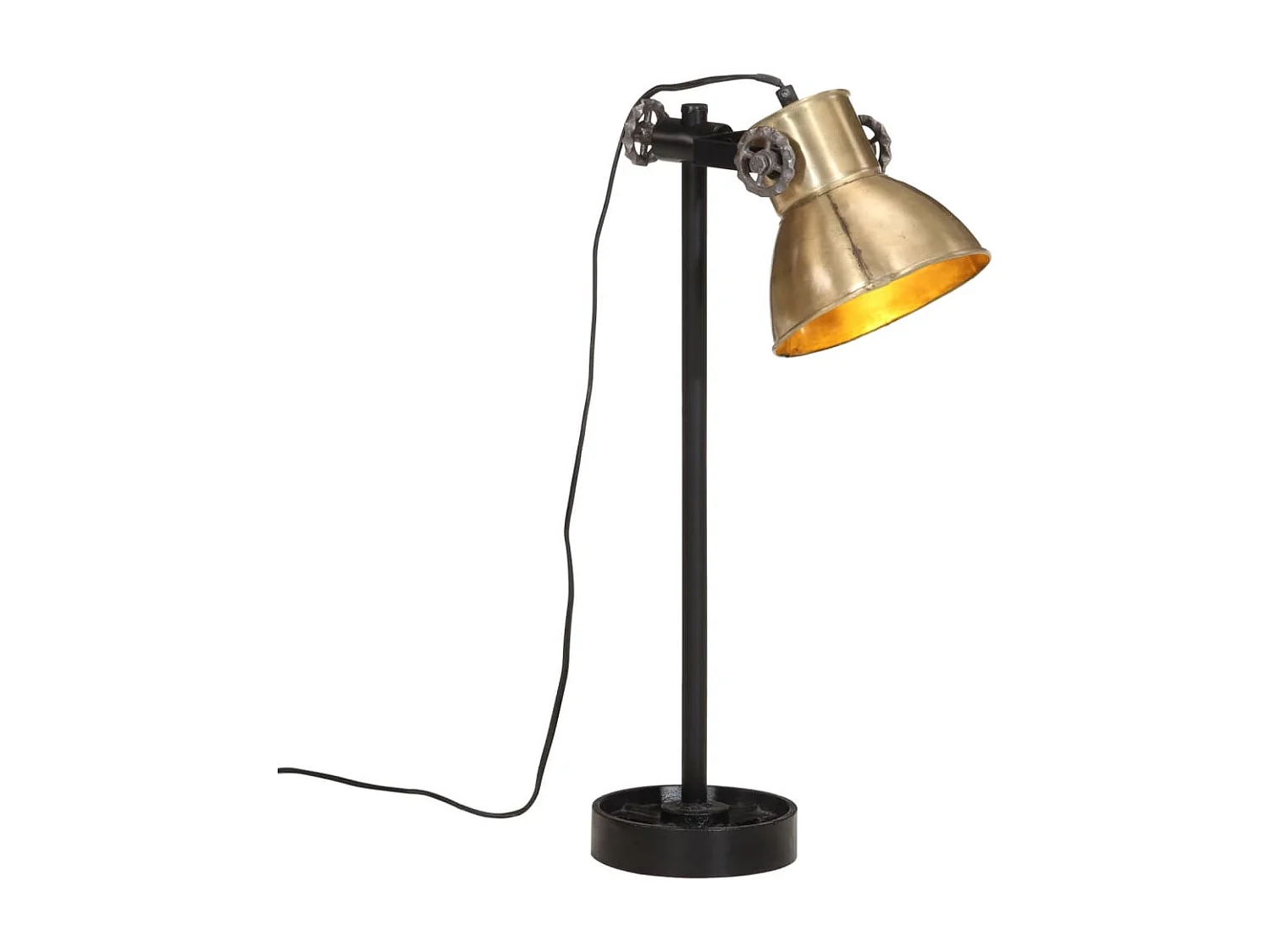 Lampe de bureau 25 W laiton antique 15x15x55 cm E27