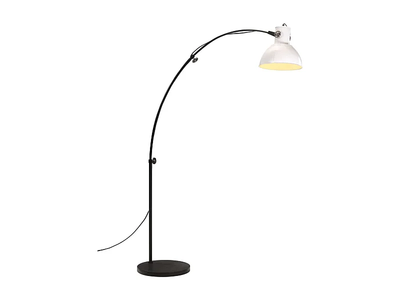 Lampadaire 25 W blanc 150 cm E27