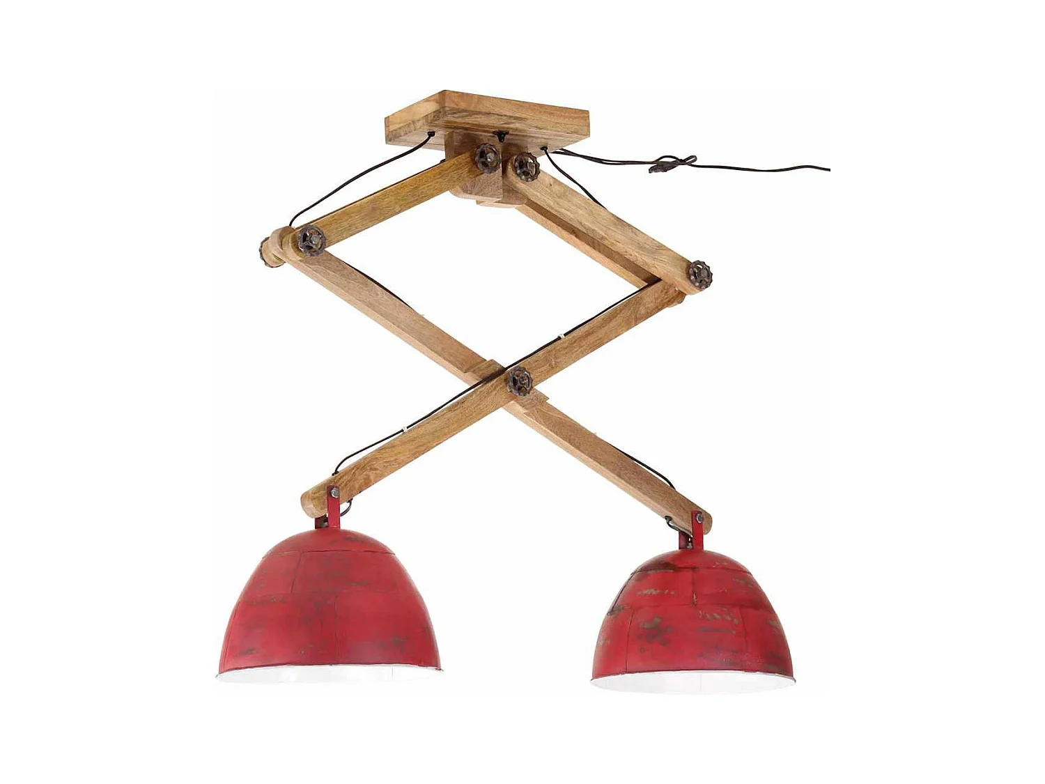 Lámpara de techo rojo desgastado 25 W E27 29x18x85 cm