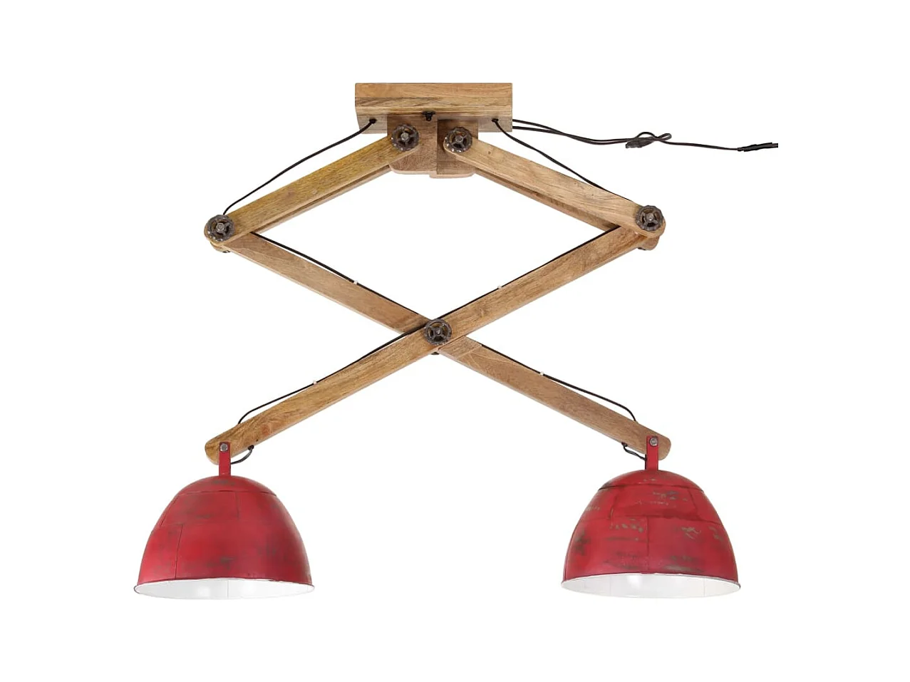 Lámpara de techo rojo desgastado 25 W E27 29x18x85 cm