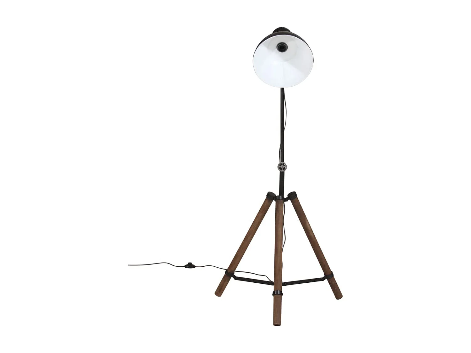 Lampadaire 25 W noir 75x75x90-150 cm E27