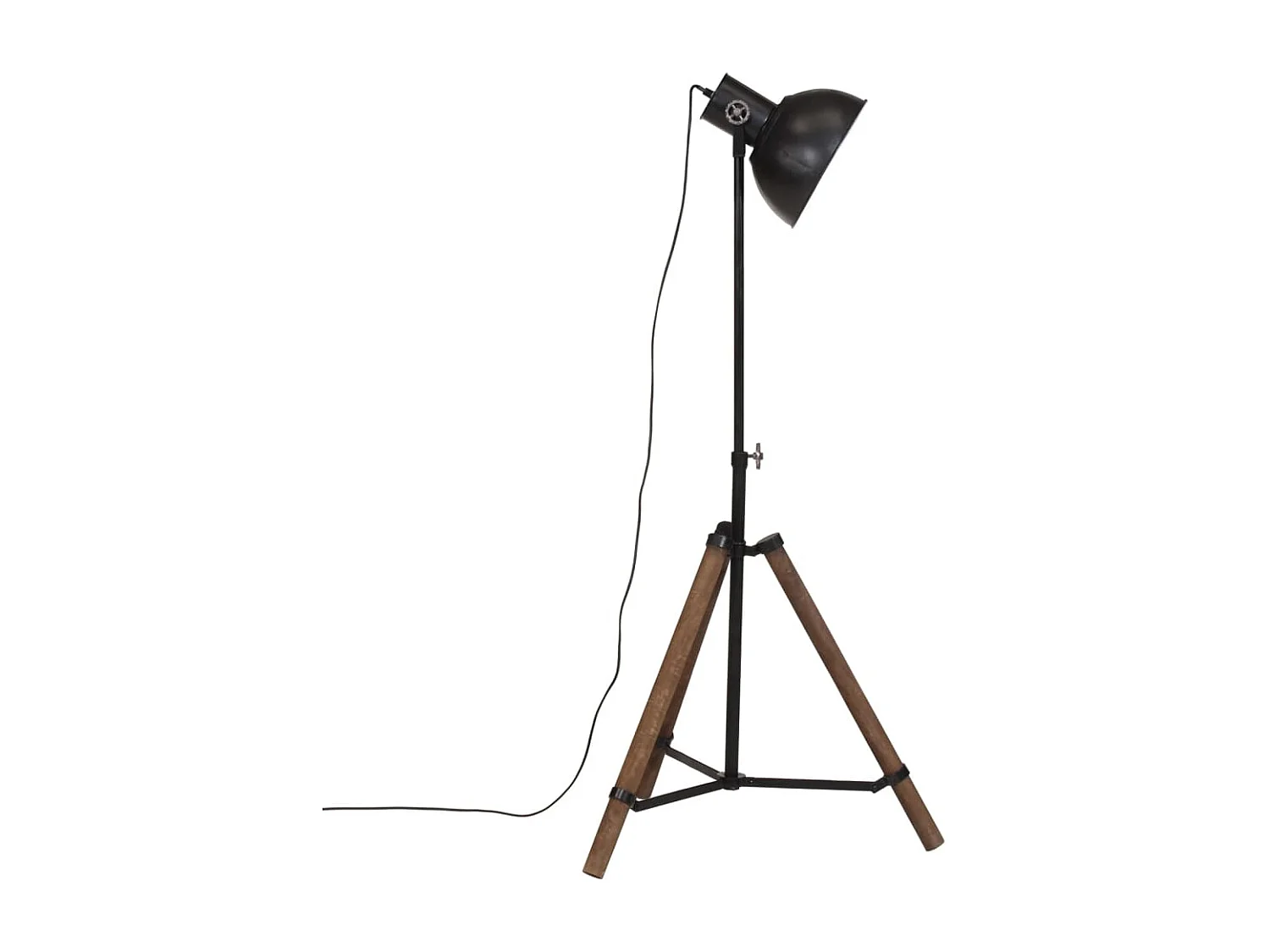 Lampadaire 25 W noir 75x75x90-150 cm E27