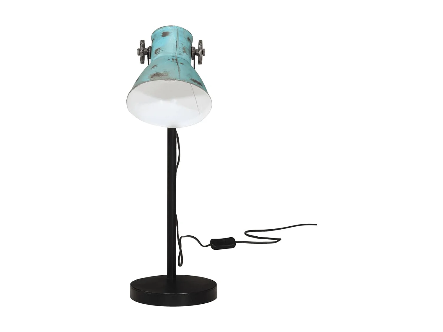Lampe de bureau 25 W bleu délavé 17x17x60 cm E27