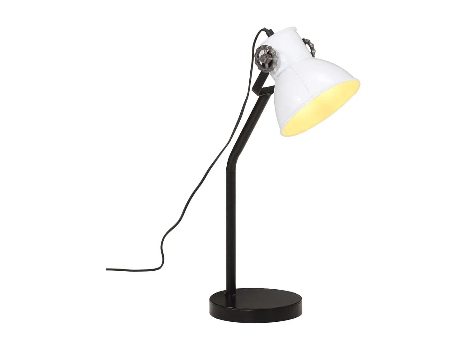 Lampe de bureau 25 W blanc 17x17x60 cm E27