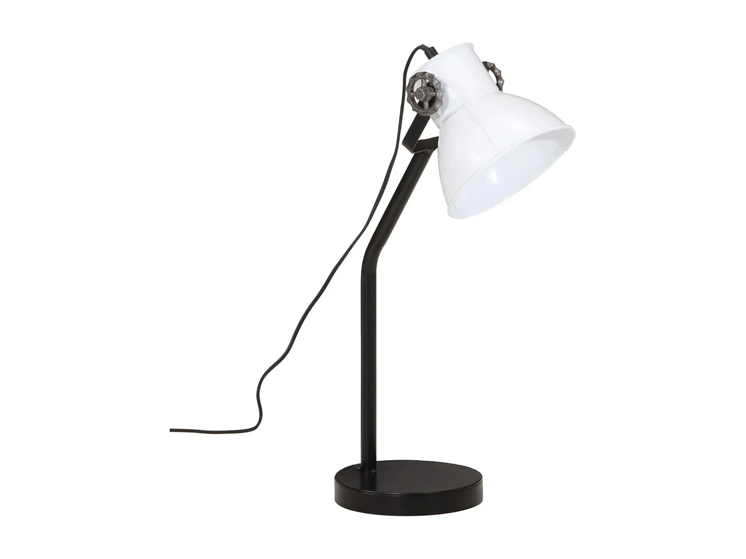 Lampe de bureau 25 W blanc 17x17x60 cm E27