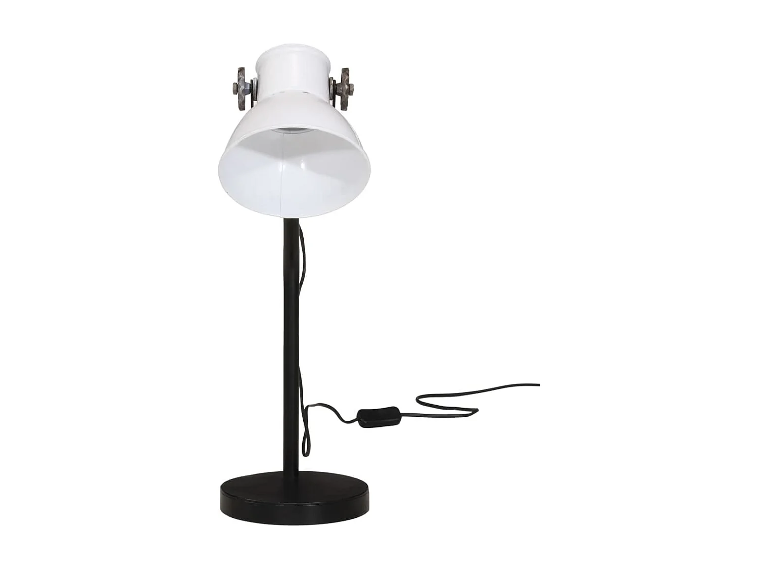 Lampe de bureau 25 W blanc 17x17x60 cm E27