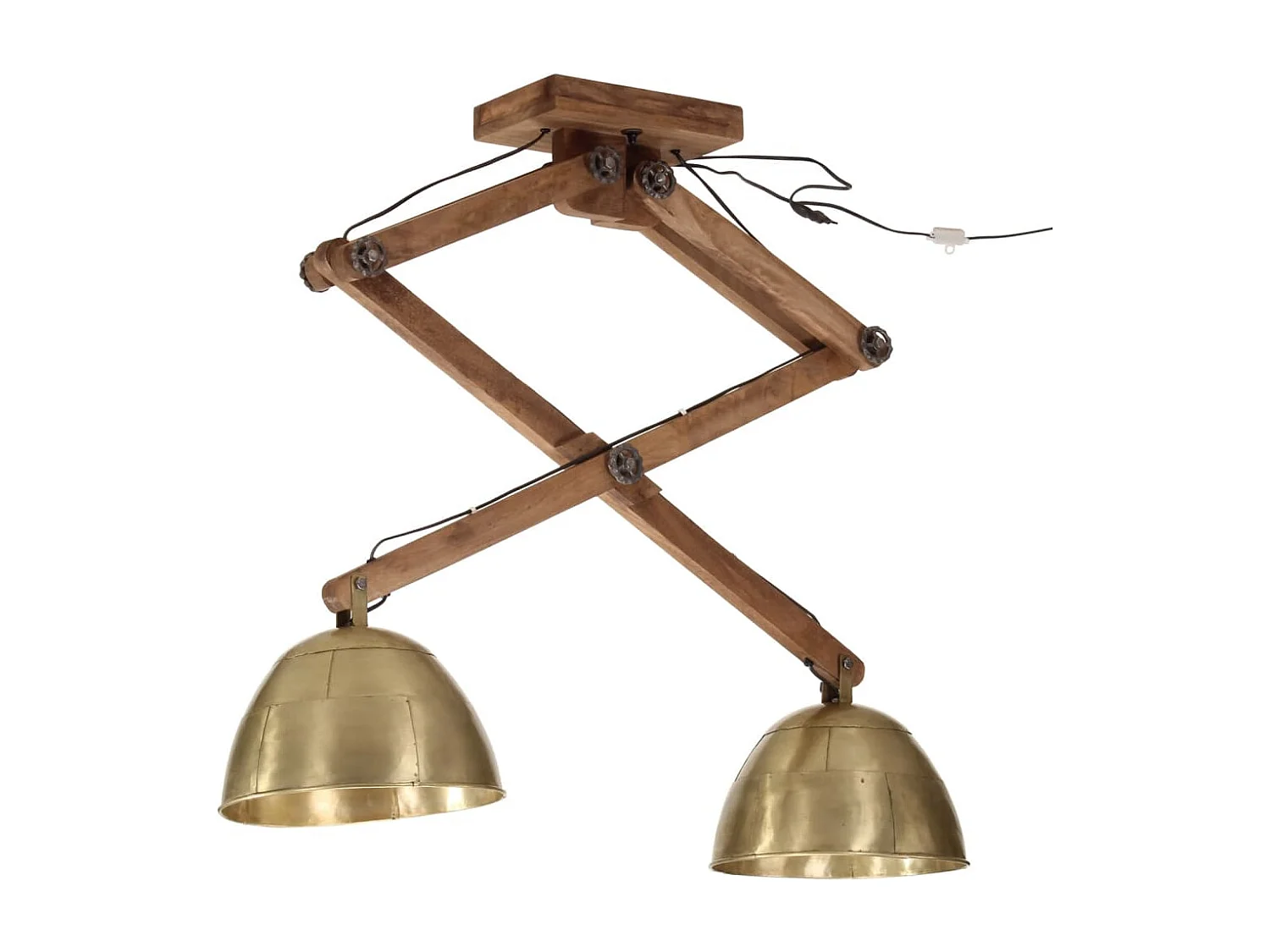 Plafonnier 25 W laiton antique 29x18x85 cm E27