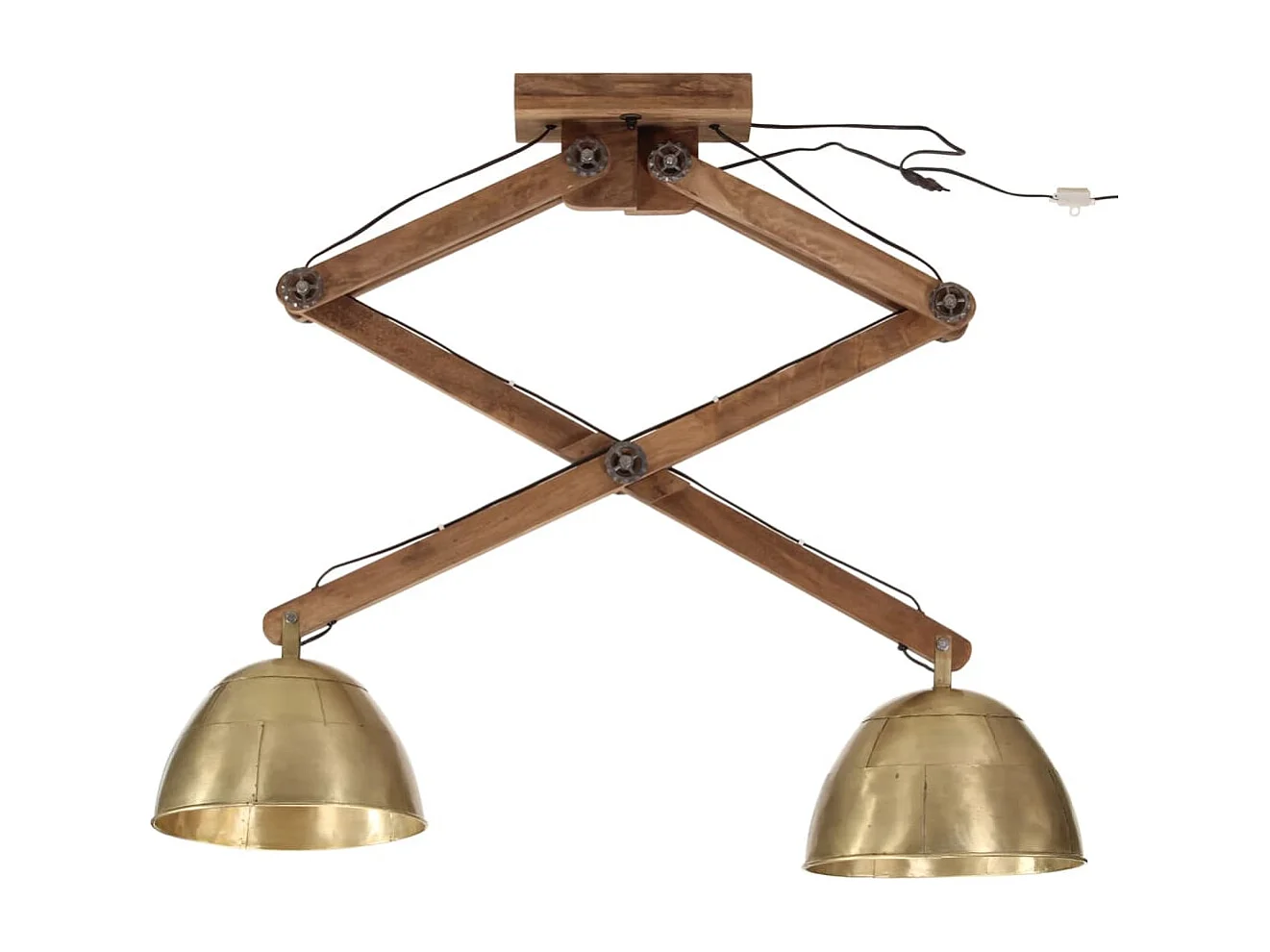 Plafonnier 25 W laiton antique 29x18x85 cm E27