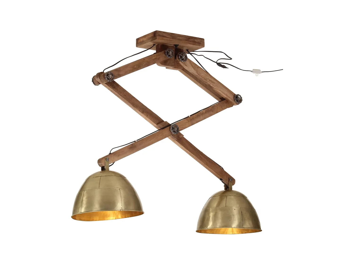 Plafonnier 25 W laiton antique 29x18x85 cm E27