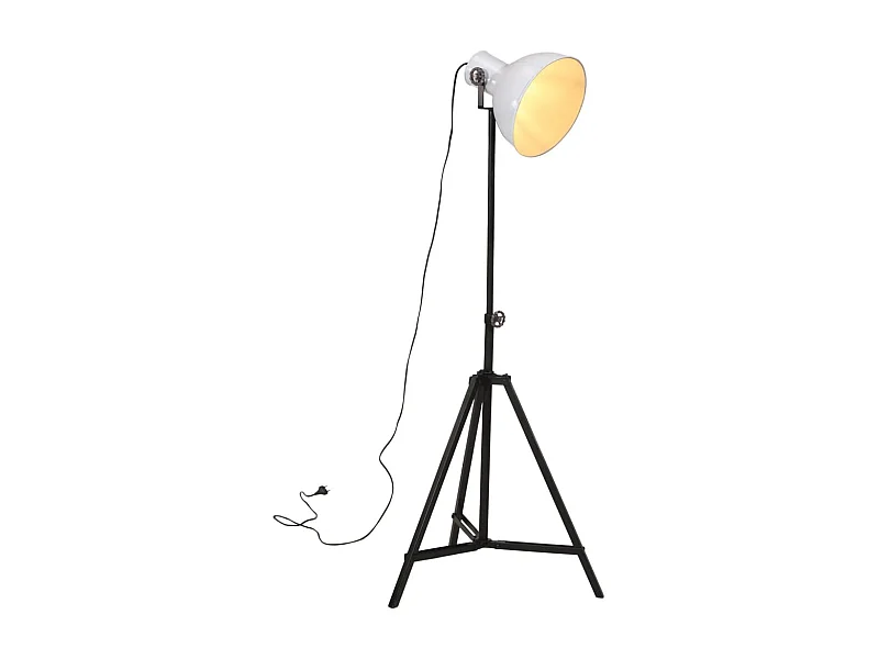 Lampadaire 25 W blanc 61x61x90/150 cm E27