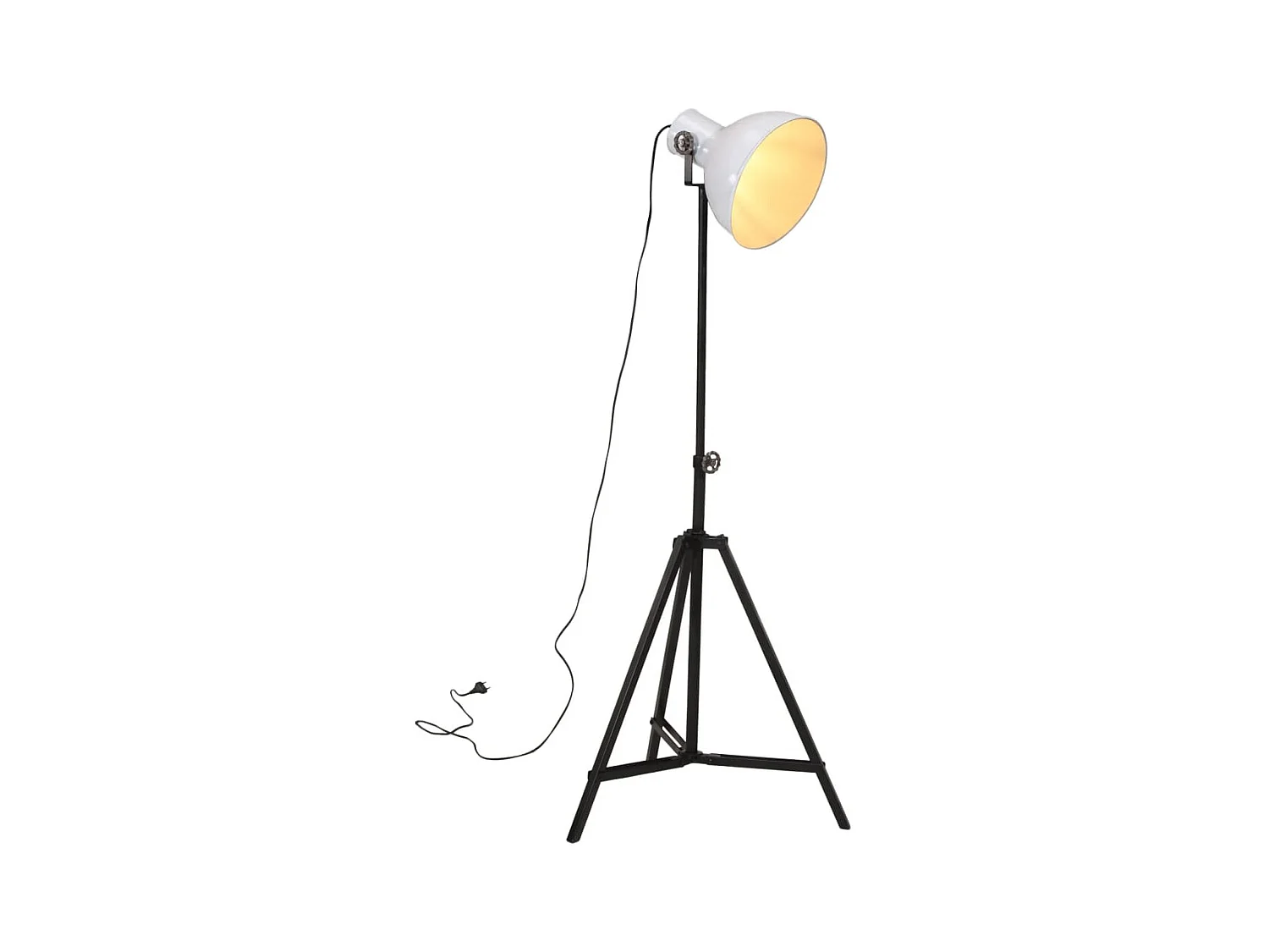Lampadaire 25 W blanc 61x61x90/150 cm E27