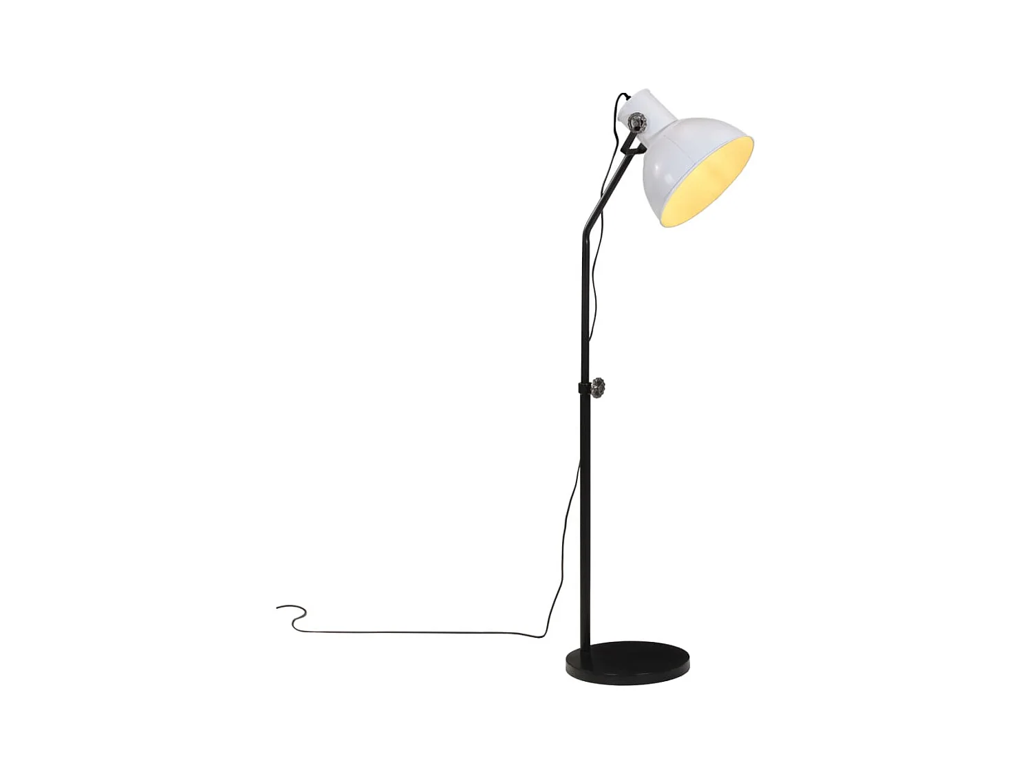 Lampadaire 25 W blanc 30x30x90-150 cm E27