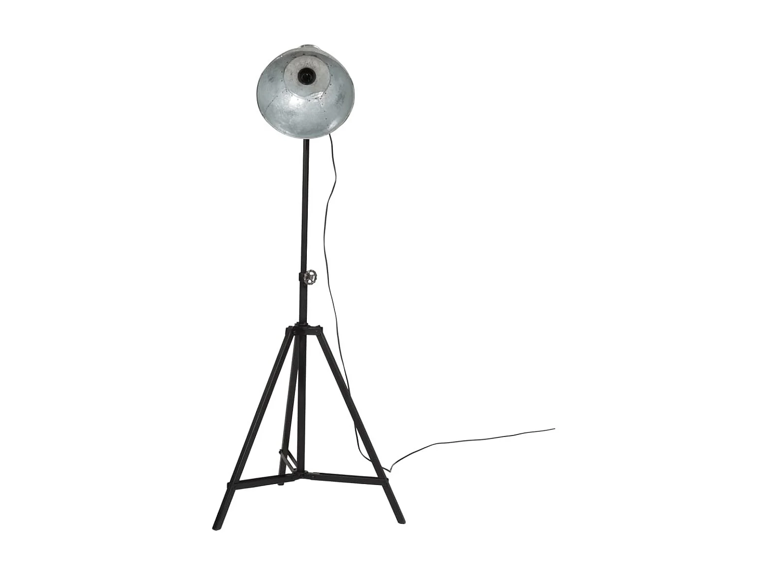 Lampadaire 25 W argent vintage 61x61x90/150 cm E27