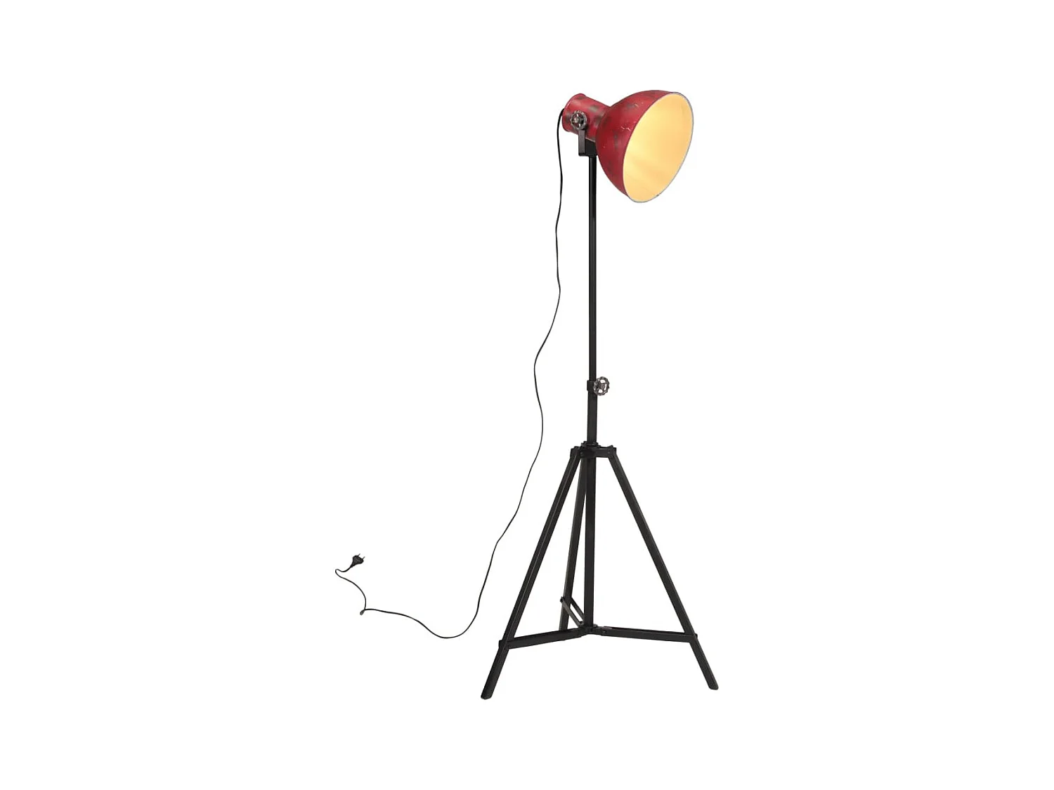 Lampadaire 25 W rouge délavé 61x61x90/150 cm E27