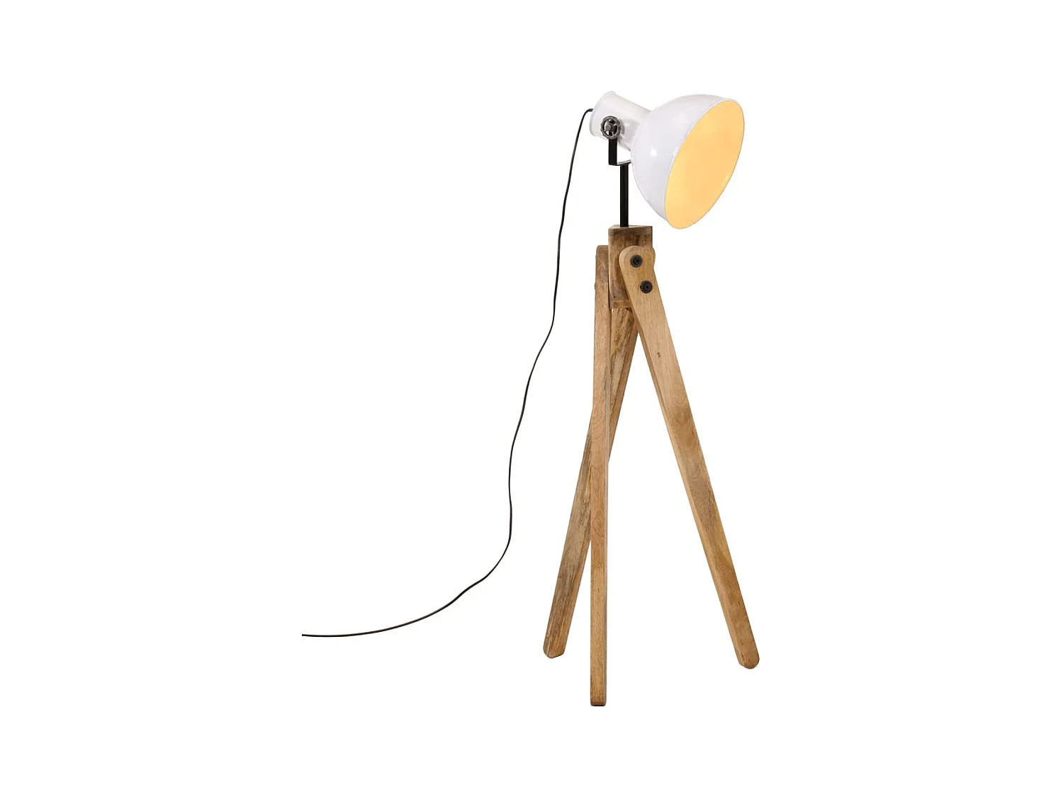 Lampadaire 25 W blanc 45x45x120 cm E27