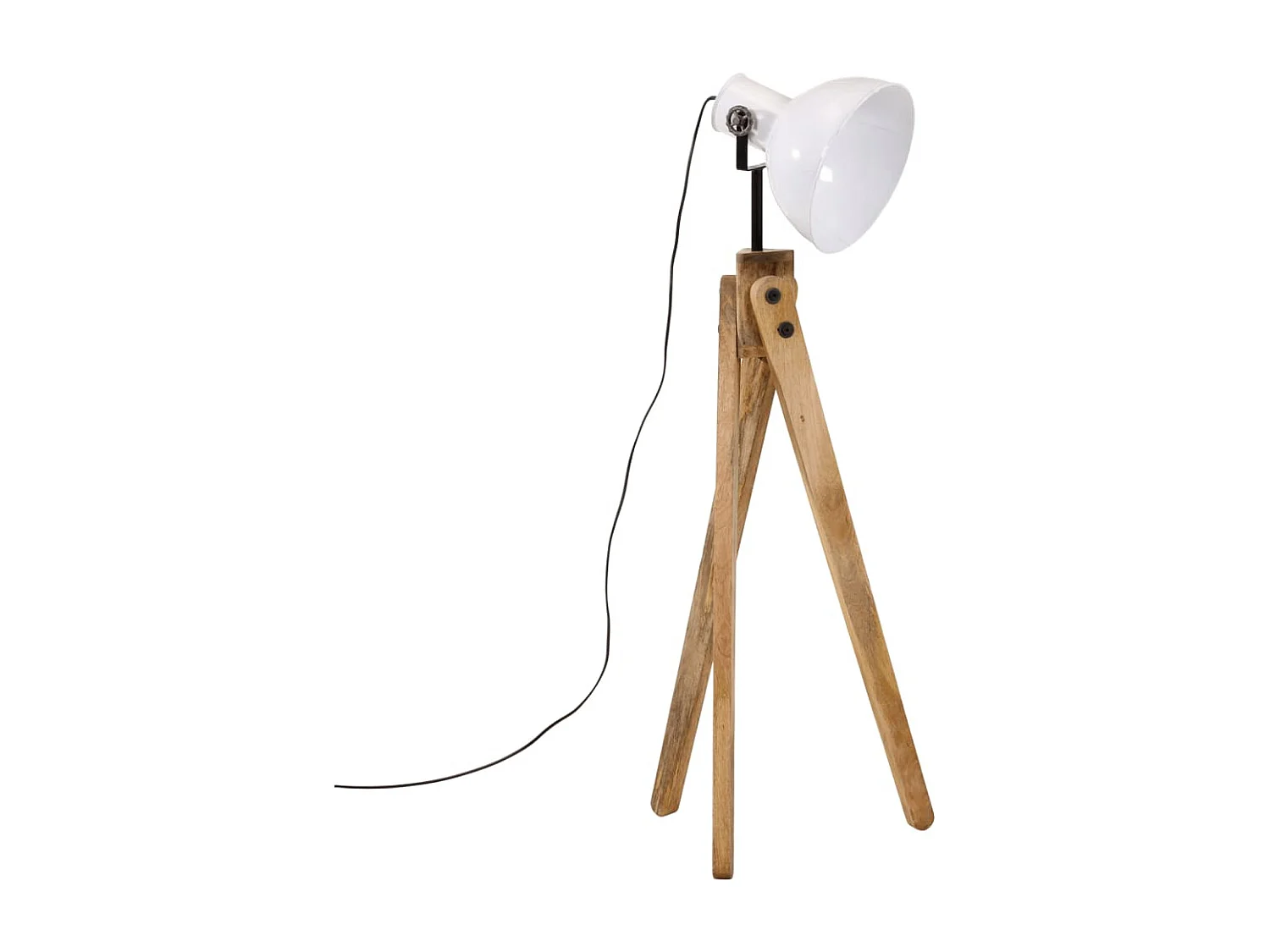 Lampadaire 25 W blanc 45x45x120 cm E27