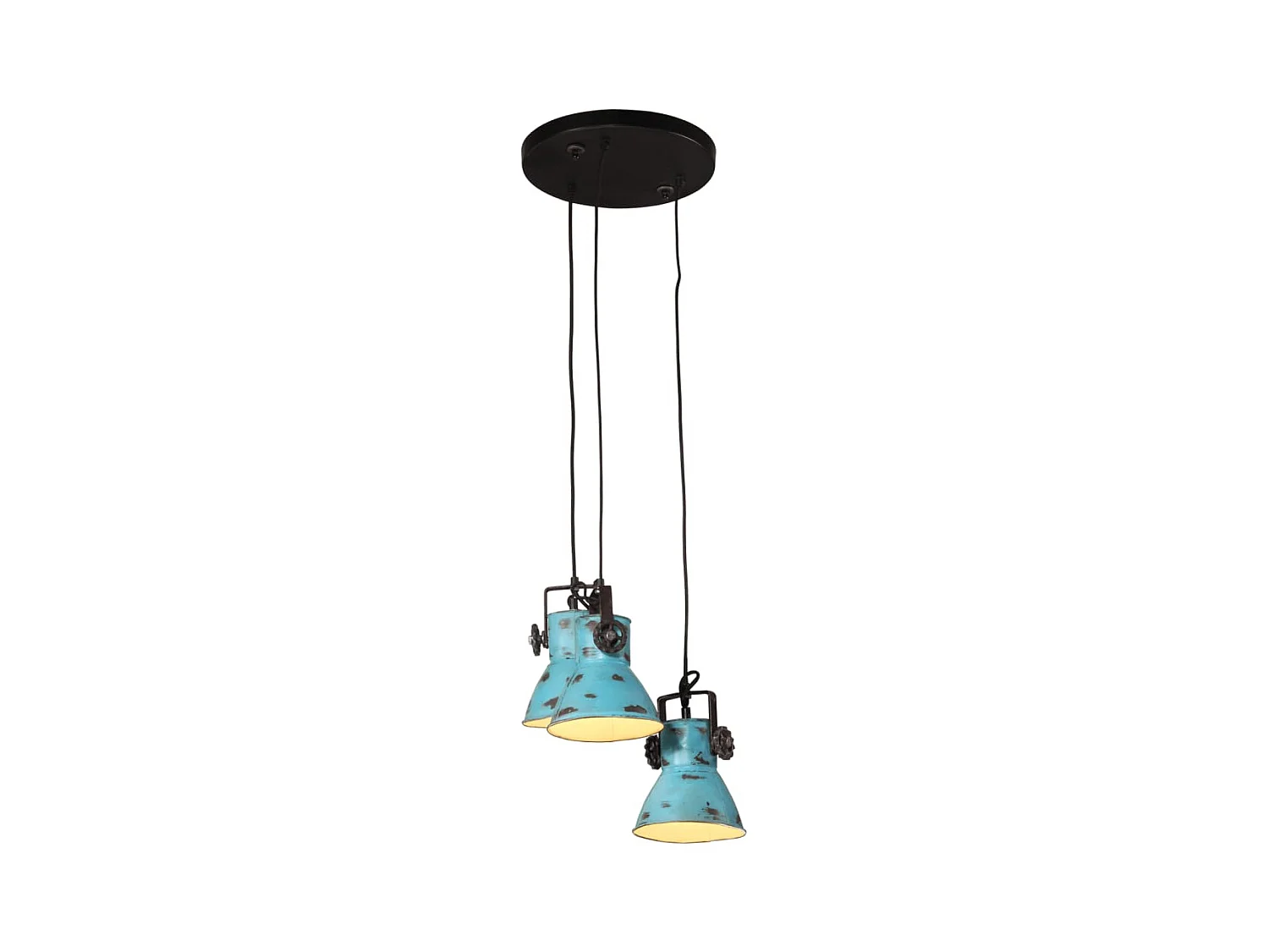 Lampe suspendue 25 W bleu délavé 30x30x100 cm E27