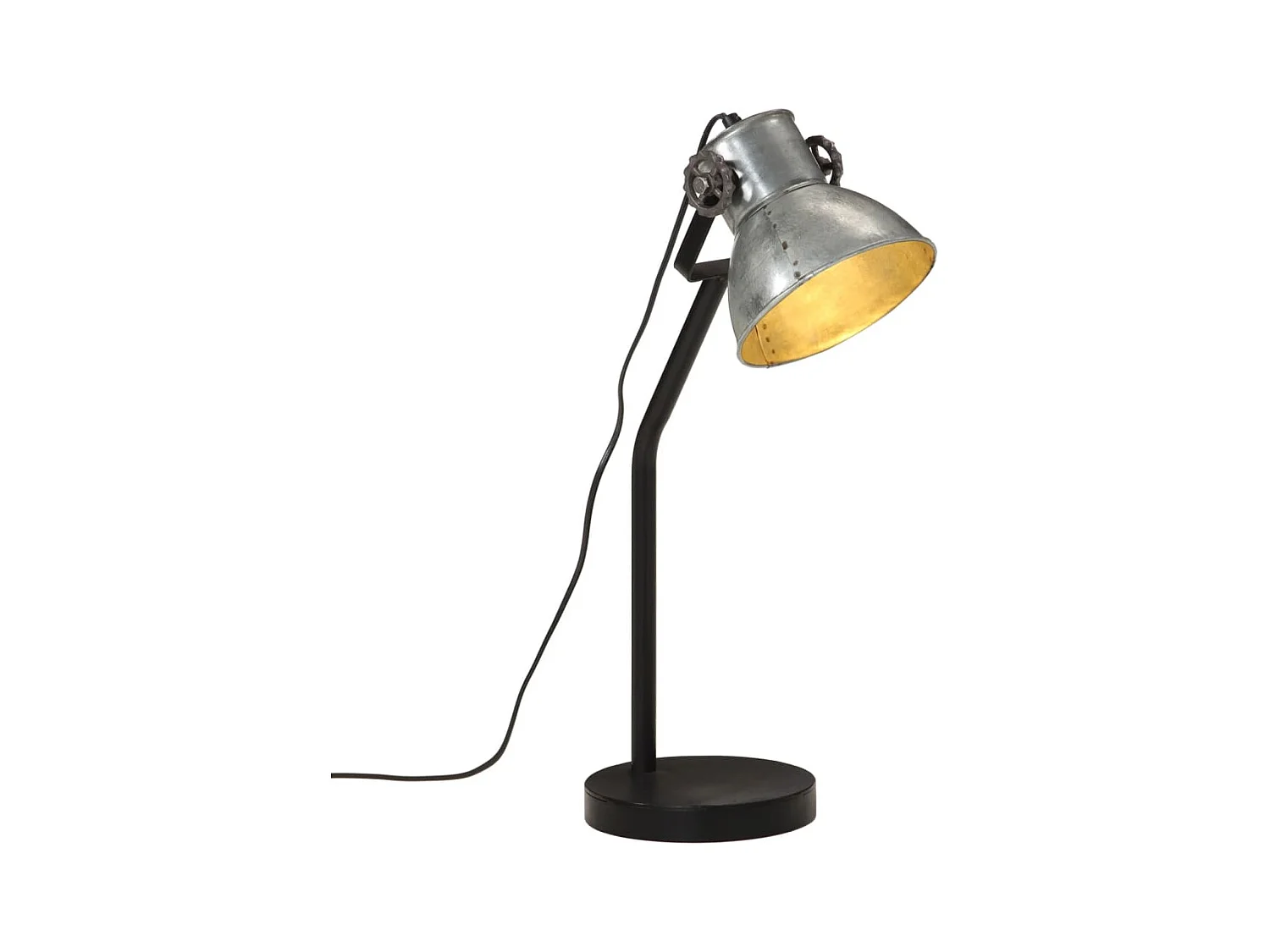 Lampe de bureau 25 W argent vintage 17x17x60 cm E27