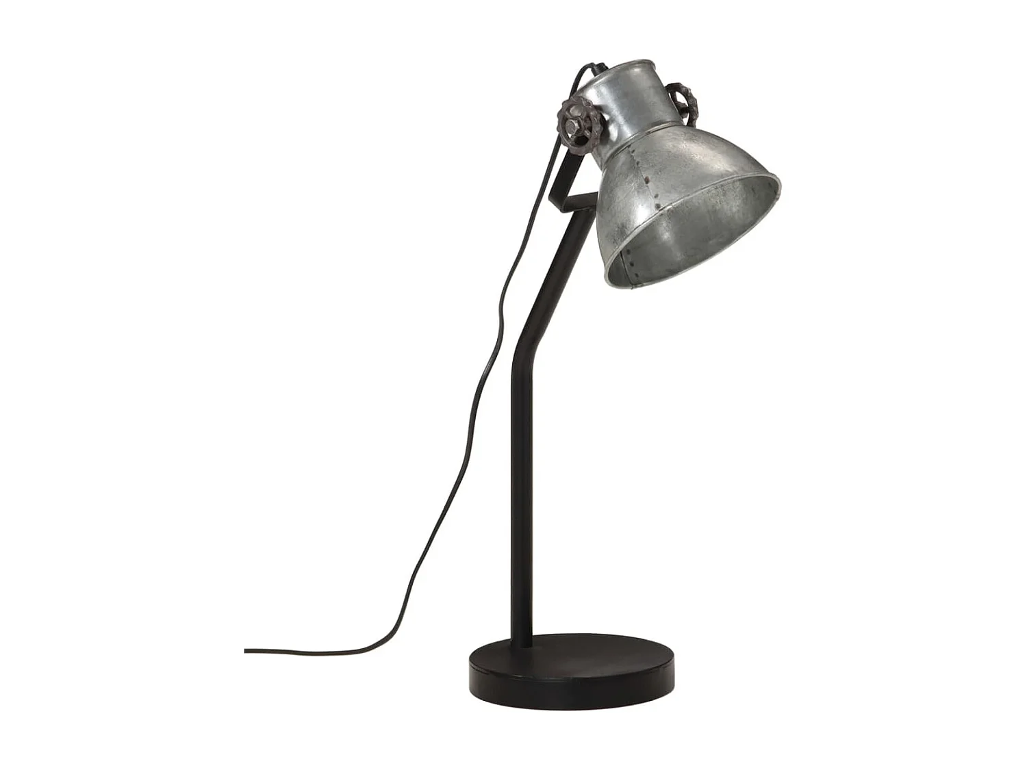 Lampe de bureau 25 W argent vintage 17x17x60 cm E27