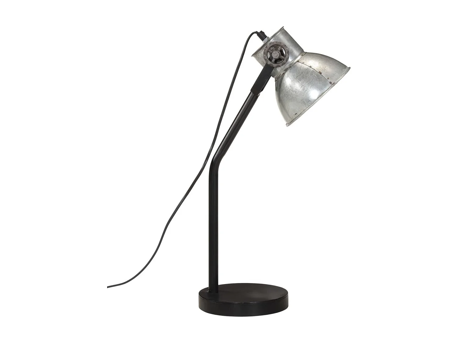 Lampe de bureau 25 W argent vintage 17x17x60 cm E27