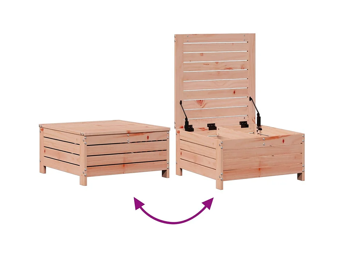 Salon de jardin 8 pcs avec coussins bois massif douglas
