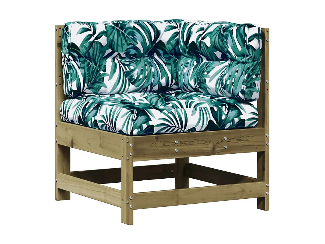 6-tlg. Garten-Lounge-Set mit Kissen Imprägniertes Kiefernholz