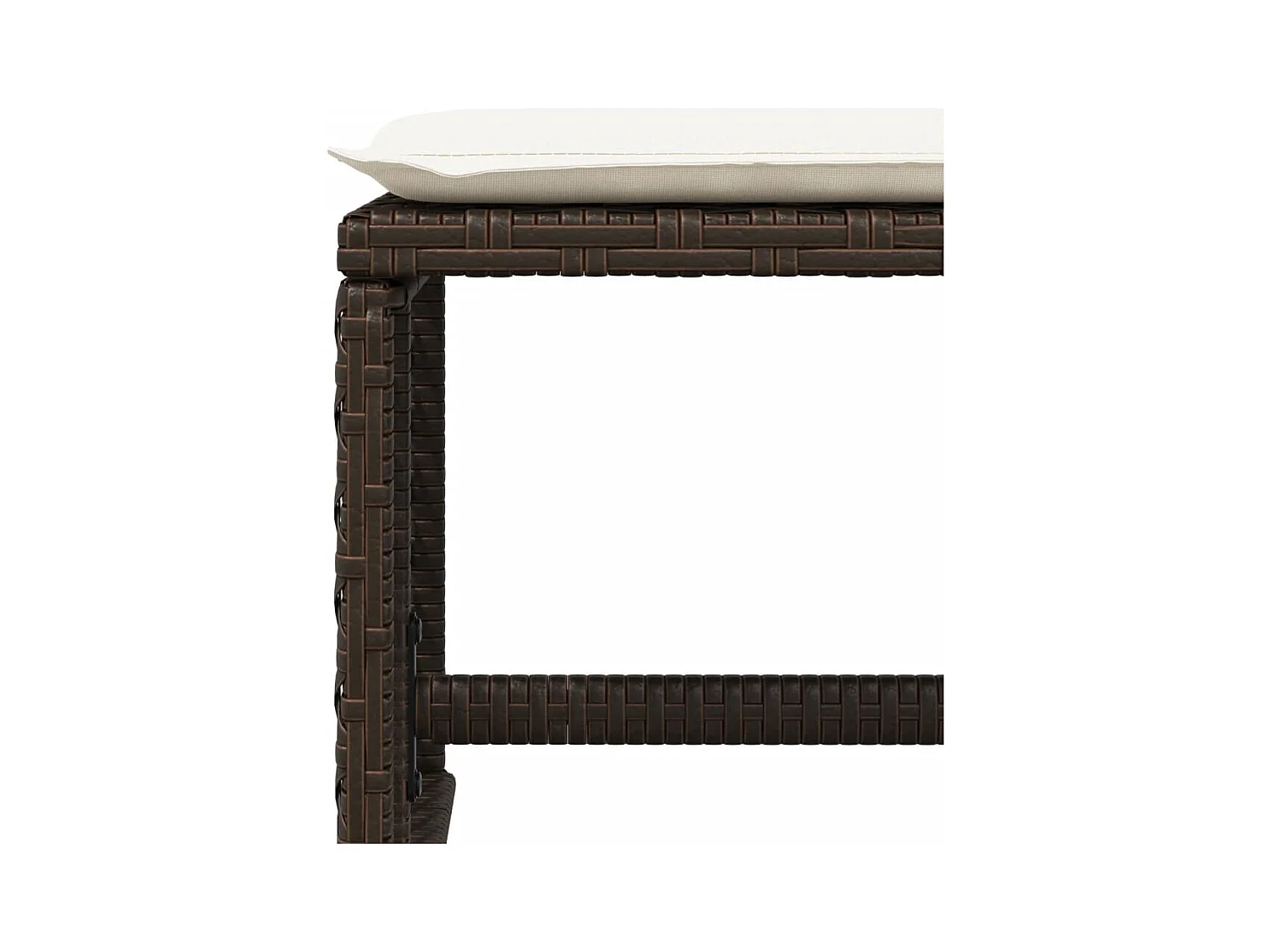 17-delige Tuinset met kussens poly rattan bruin