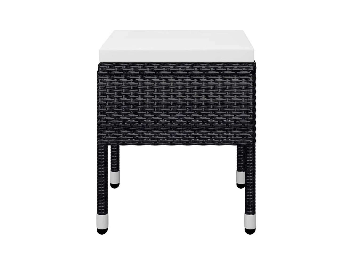 Ensemble à manger de jardin 5 pcs Noir