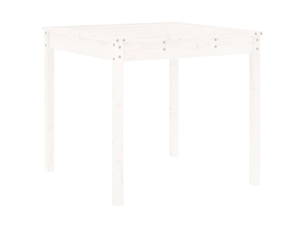 Ensemble de bistrot de jardin 3 pcs blanc bois de pin massif