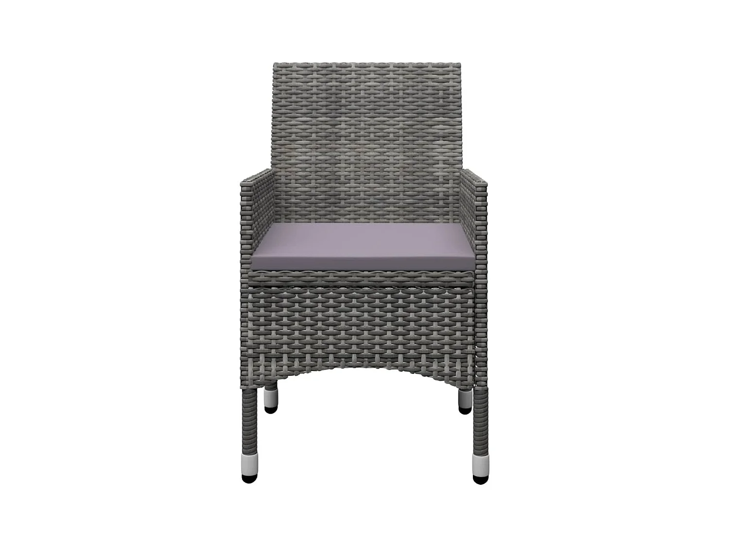 Ensemble à manger de jardin 5 pcs Gris